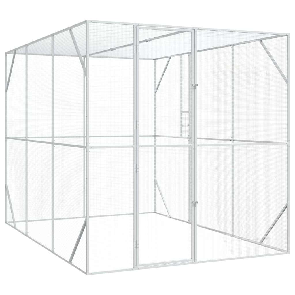 Ptačí klec Antracit 210 x 304 x 213 cm Pozinkovaná ocel