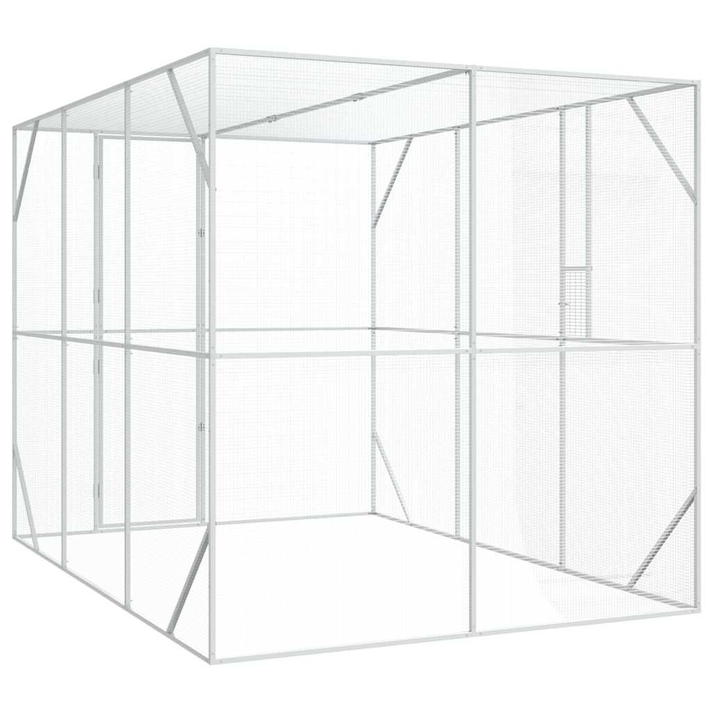 Ptačí klec Antracit 210 x 304 x 213 cm Pozinkovaná ocel