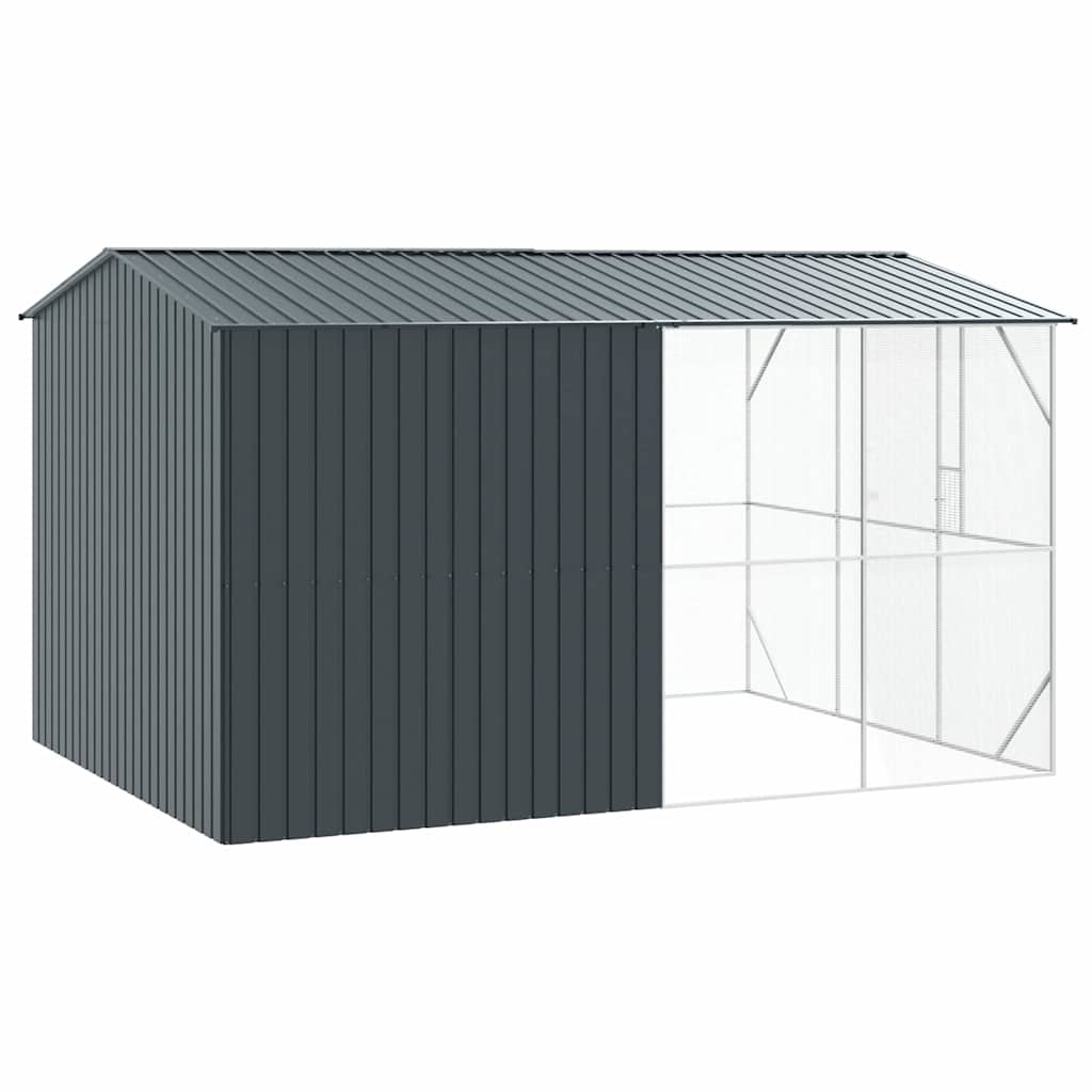 Ptačí klec Antracit 430 x 310 x 247 cm Pozinkovaná ocel