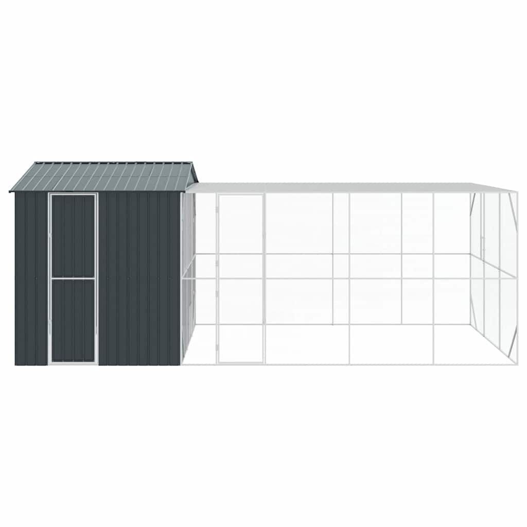 Ptačí klec Antracit 635 x 304 x 247 cm Pozinkovaná ocel