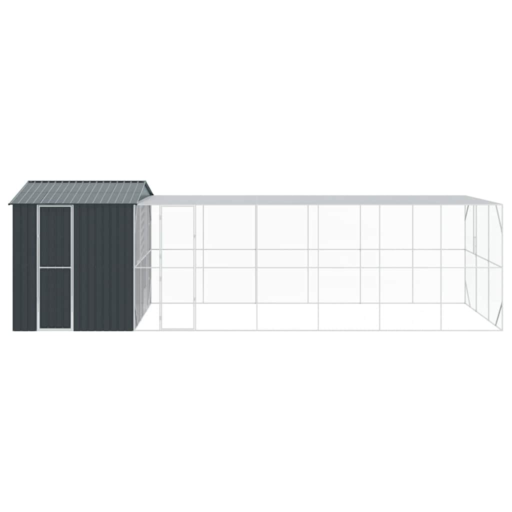 Ptačí klec Antracit 845 x 304 x 247 cm Pozinkovaná ocel