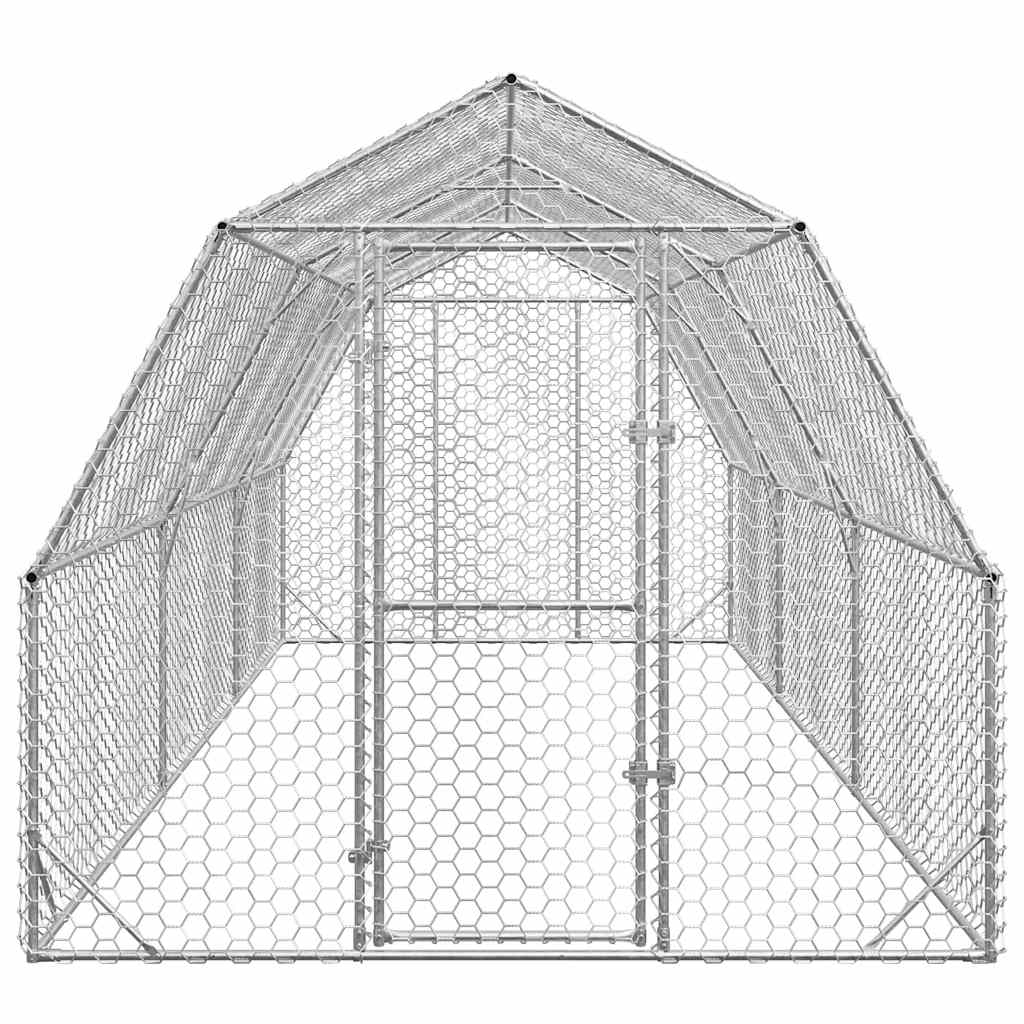 Výběh pro slepice 2,5x6x2,25 m pozinkovaná ocel