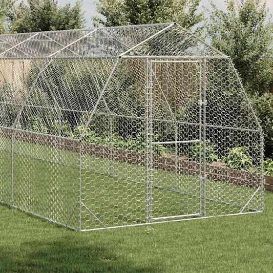 Výběh pro slepice 2,5x12x2,25 m pozinkovaná ocel