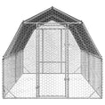 Načíst obrázek do prohlížeče galerie, Výběh pro slepice se střechou 2,5x4x2,25 m pozinkovaná ocel
