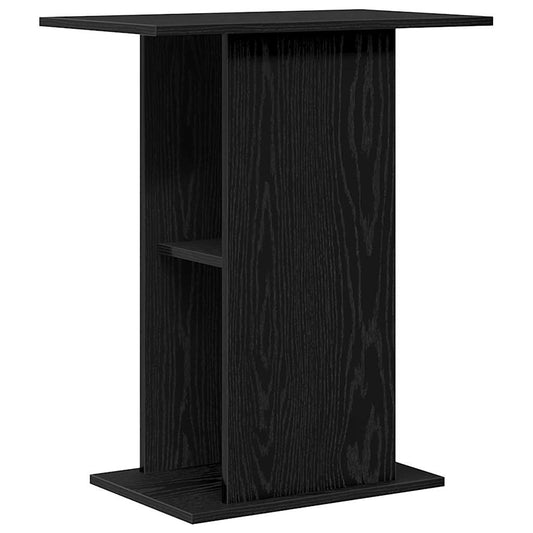 Stojan na akvárium Dub černý 60,5x36x72,5 cm Dřevěná konstrukce