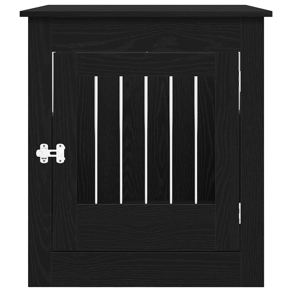 Nábytek do psí klece černý dub 64,5 x 80 x 71 cm, konstrukční dřevo