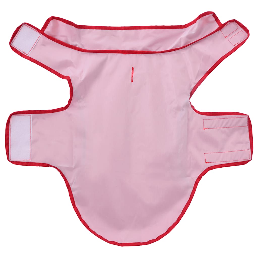 Pláštěnka pro psy s reflexními proužky polyester červená XS