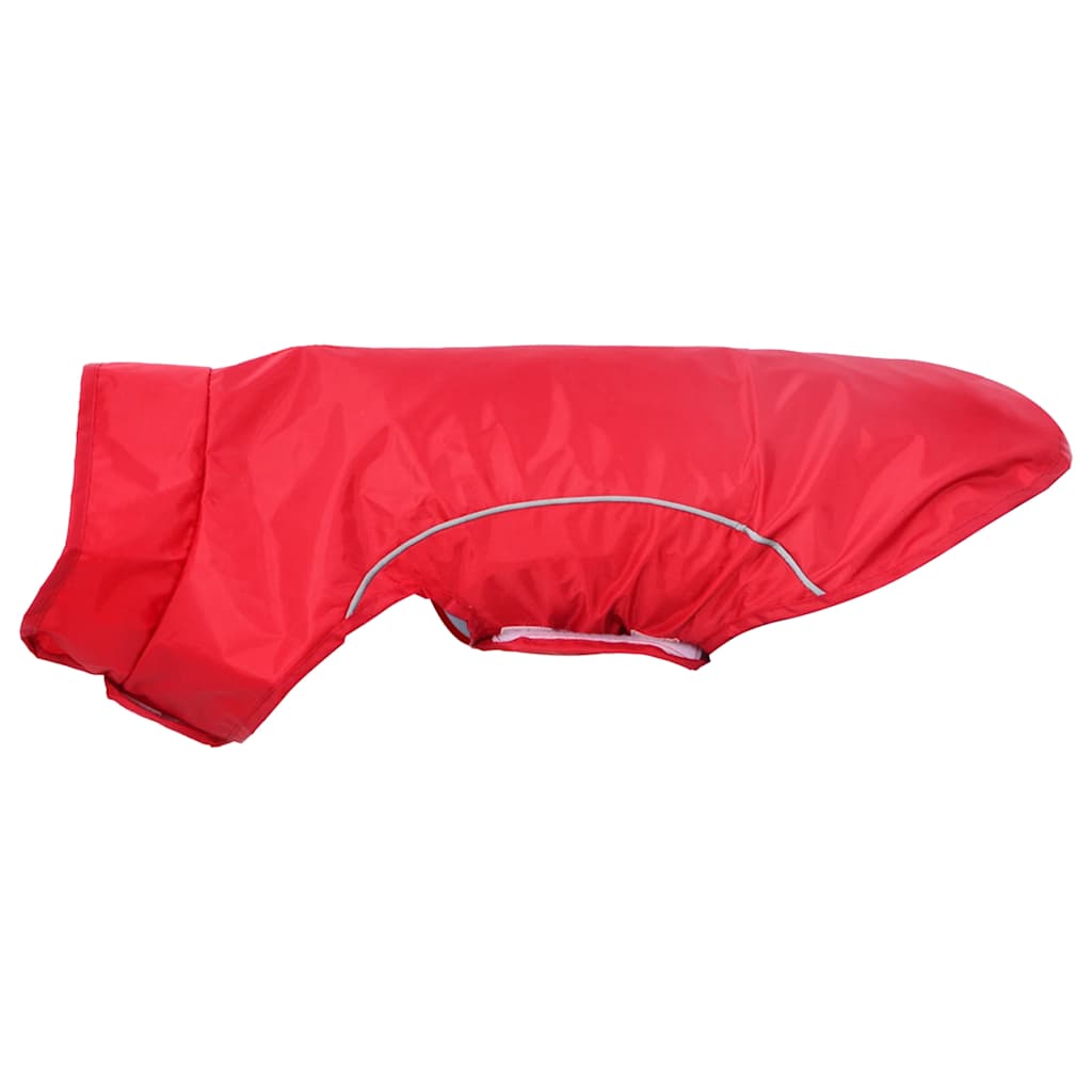 Pláštěnka pro psy s reflexními proužky polyester červená XS