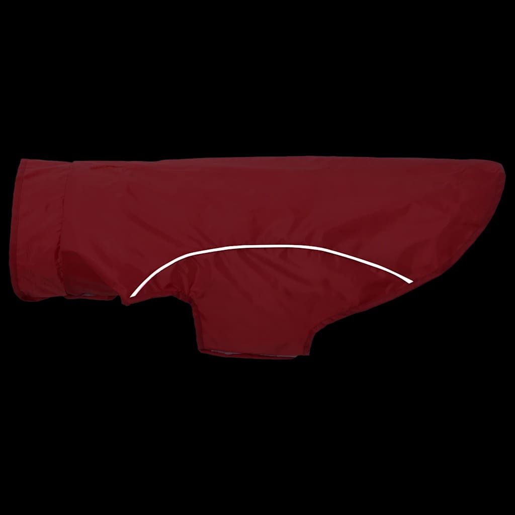 Pláštěnka pro psy s reflexními proužky polyester červená 2XL