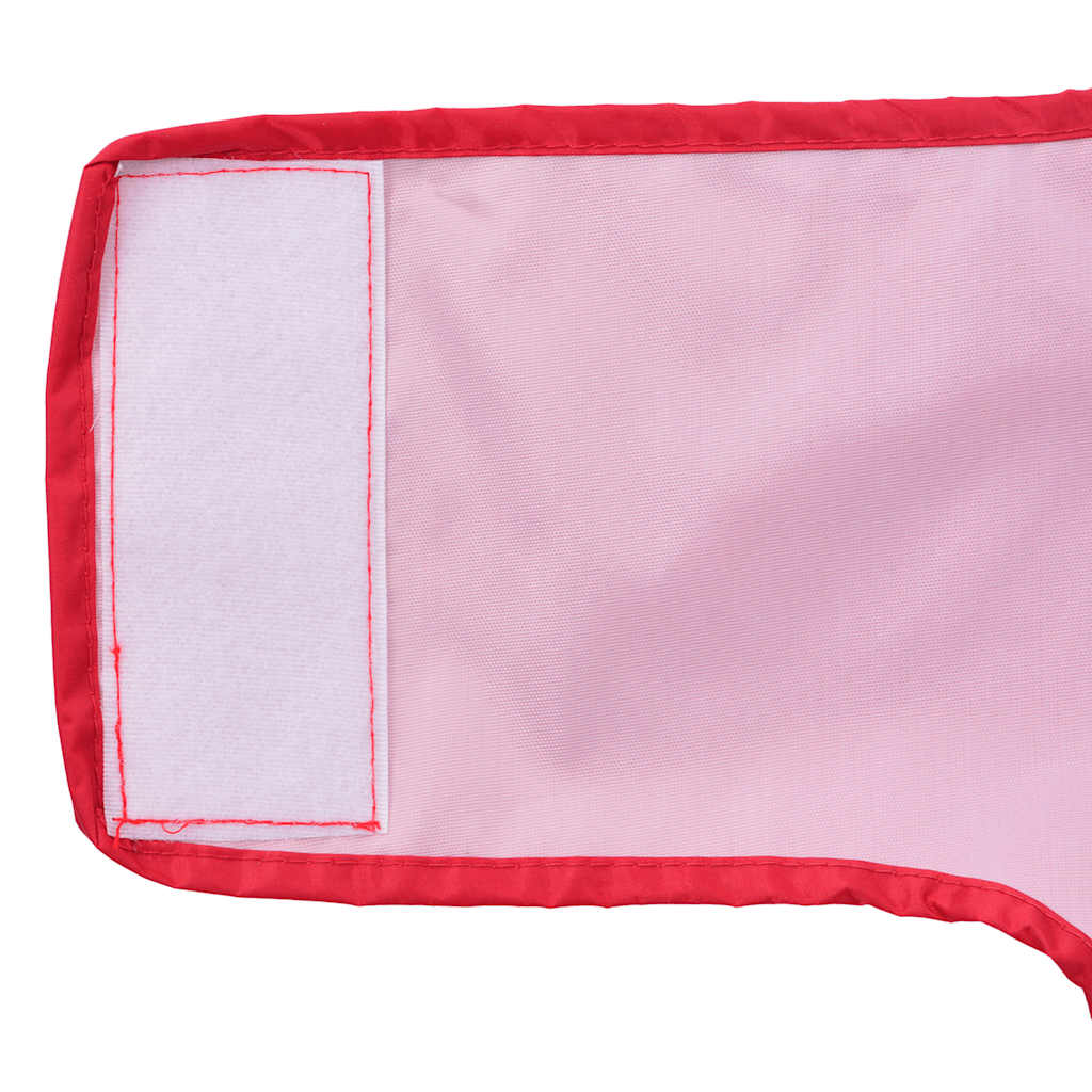 Pláštěnka pro psy s reflexními proužky polyester červená 2XL
