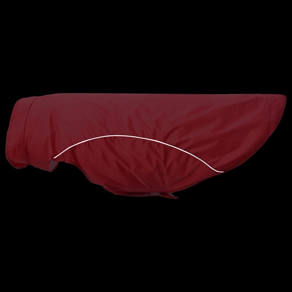Pláštěnka pro psy s reflexními proužky polyester červená 3XL
