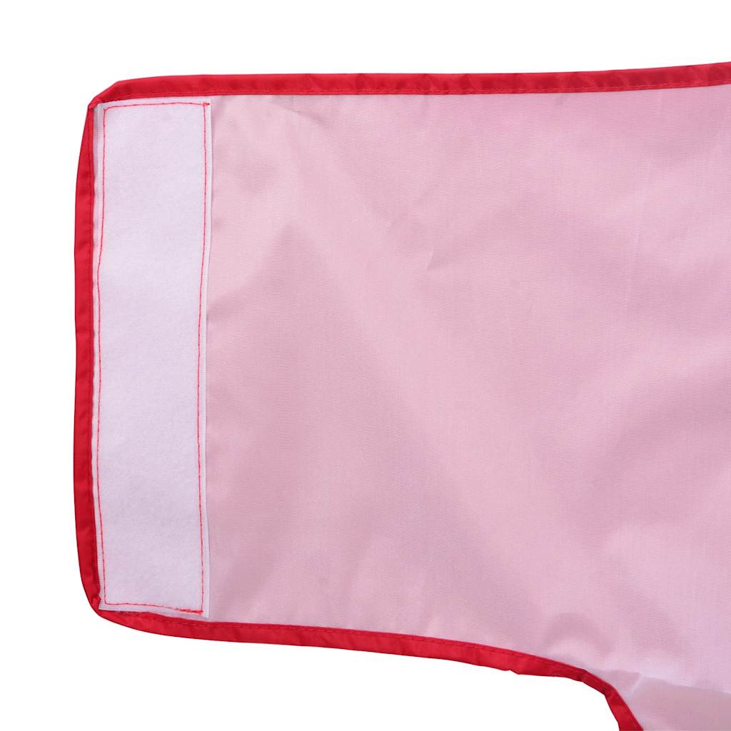 Pláštěnka pro psy s reflexními proužky polyester červená 3XL