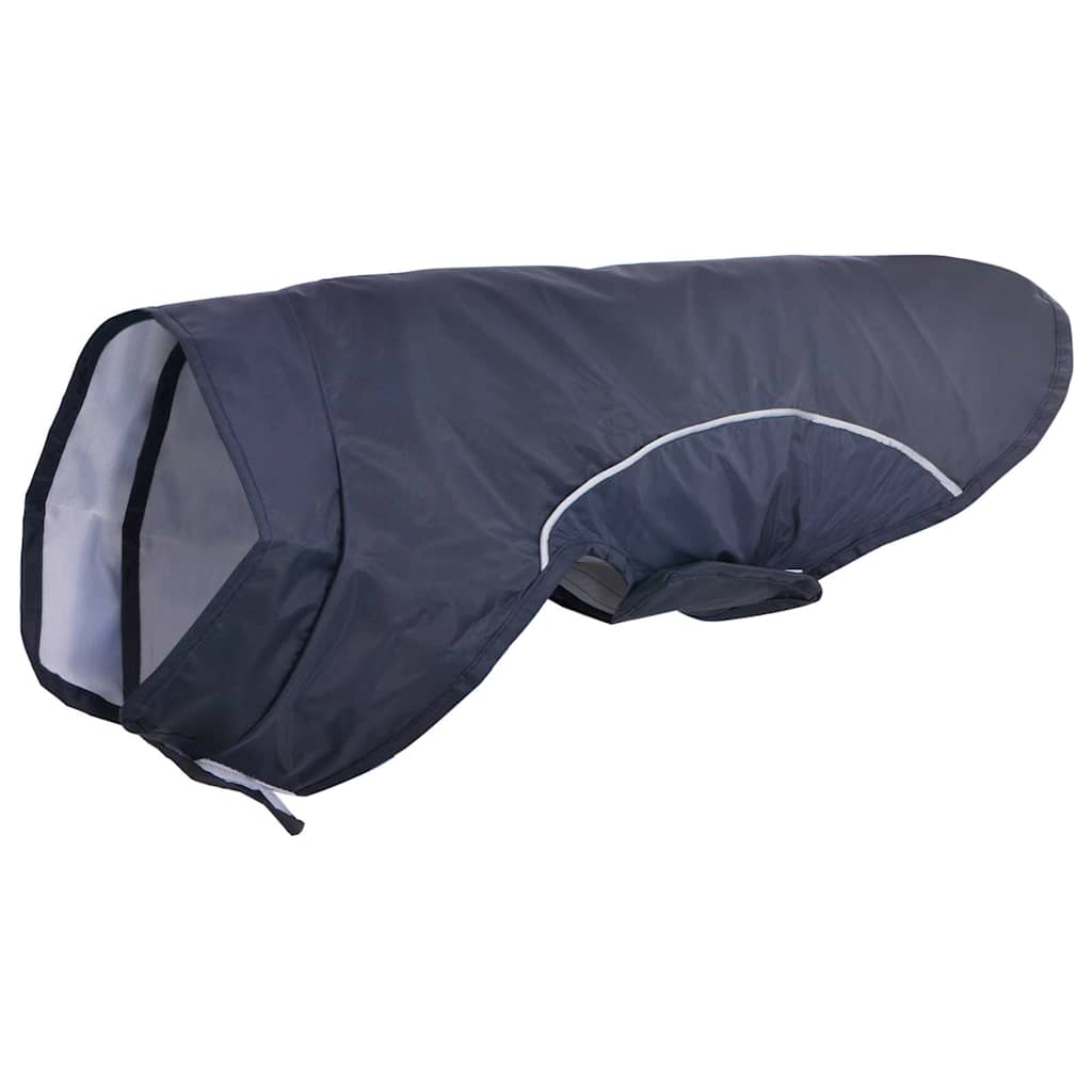 Pláštěnka pro psy s reflexními proužky polyester modrá XXS