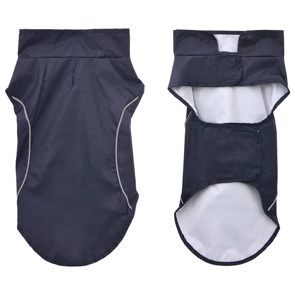 Pláštěnka pro psy s reflexními proužky polyester modrá XXS