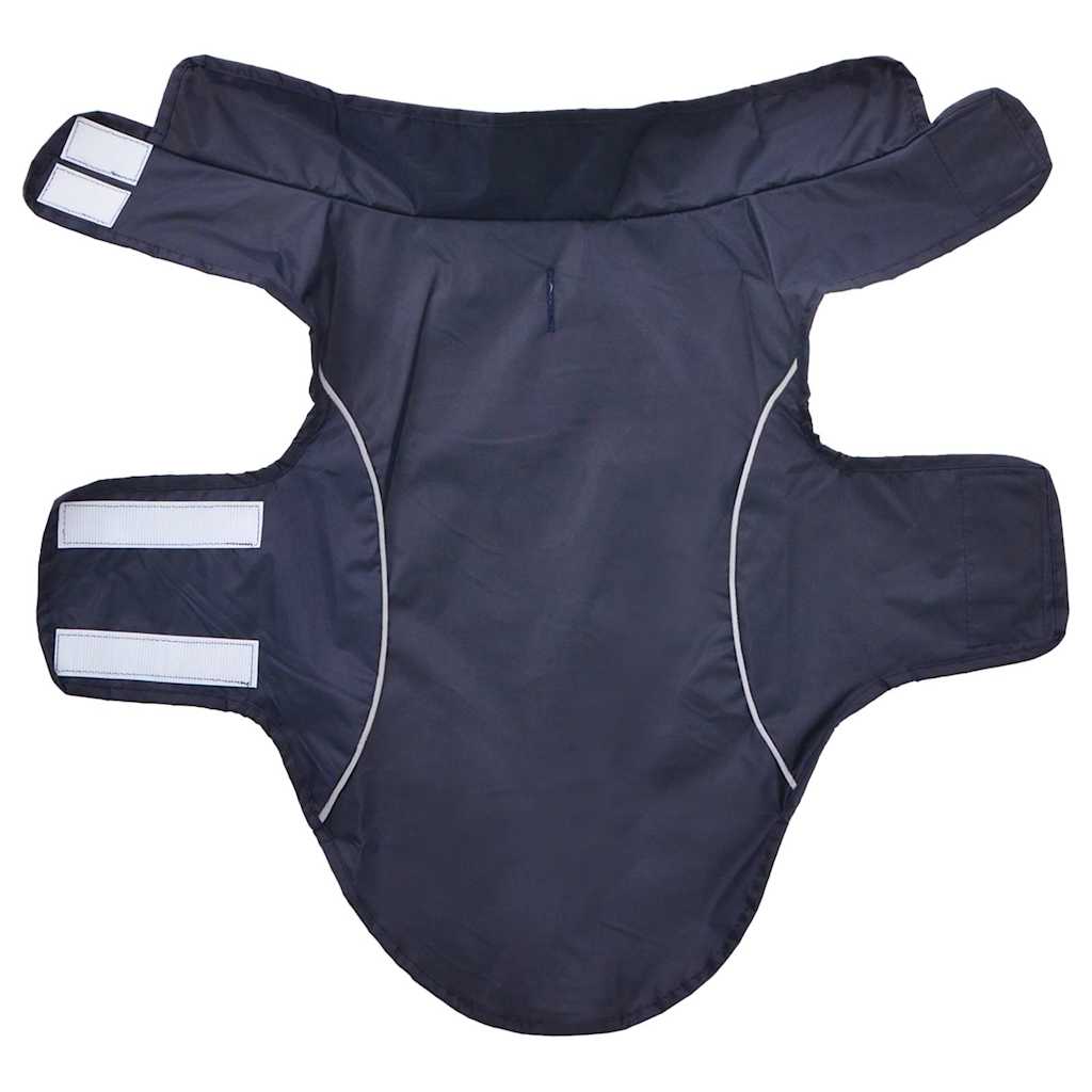Pláštěnka pro psy s reflexními proužky polyester modrá XXS