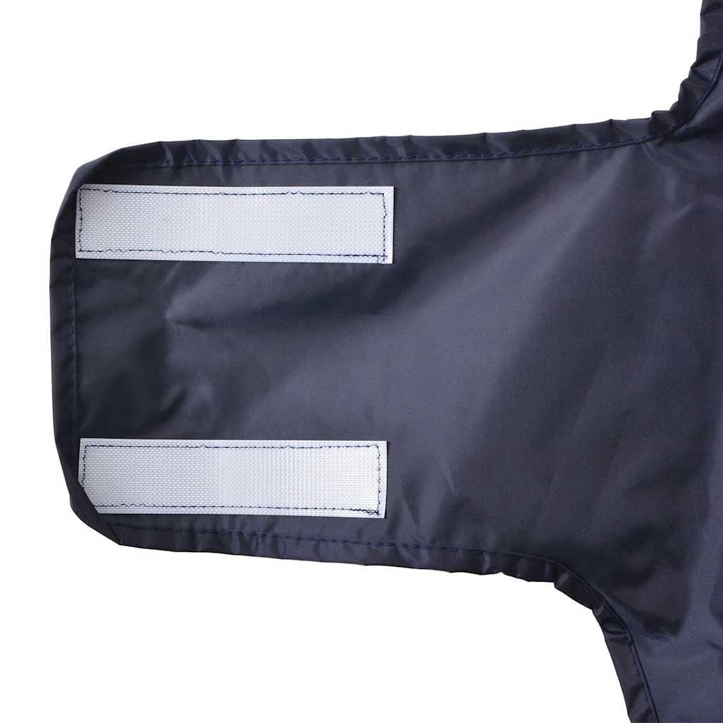 Pláštěnka pro psy s reflexními proužky polyester modrá M