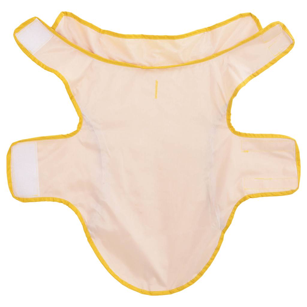 Pláštěnka pro psy s reflexními proužky polyester žlutá XS