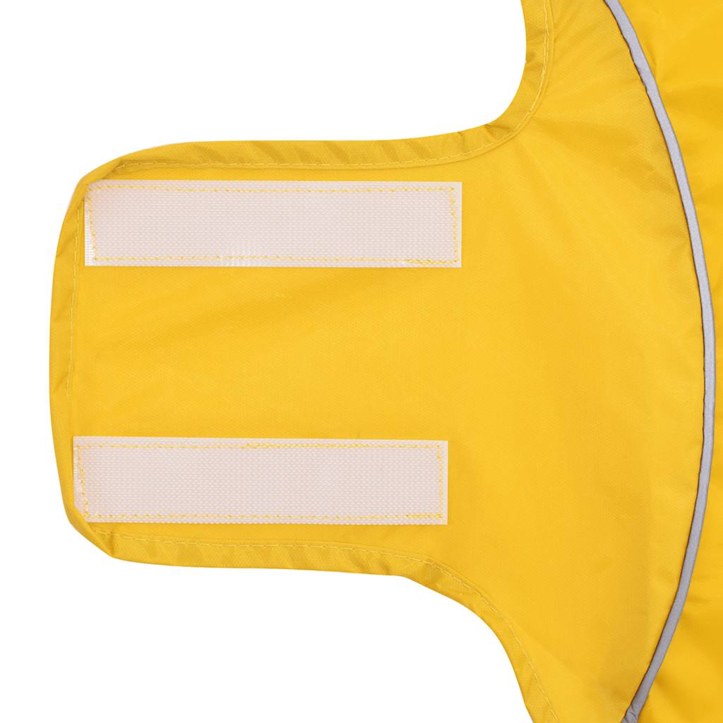 Pláštěnka pro psy s reflexními proužky polyester žlutá XS