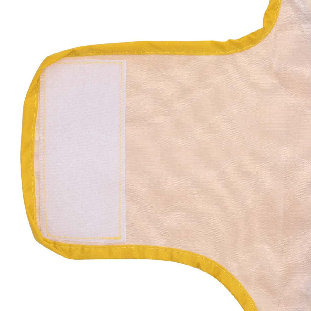 Pláštěnka pro psy s reflexními proužky polyester žlutá M
