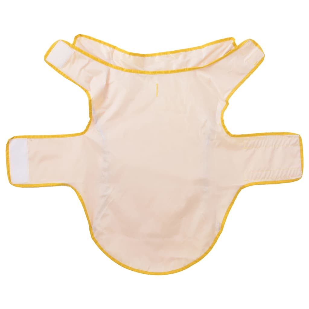 Pláštěnka pro psy s reflexními proužky polyester žlutá L
