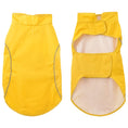 Načíst obrázek do prohlížeče galerie, Pláštěnka pro psy s reflexními proužky polyester žlutá XL
