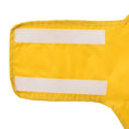 Načíst obrázek do prohlížeče galerie, Pláštěnka pro psy s reflexními proužky polyester žlutá XL
