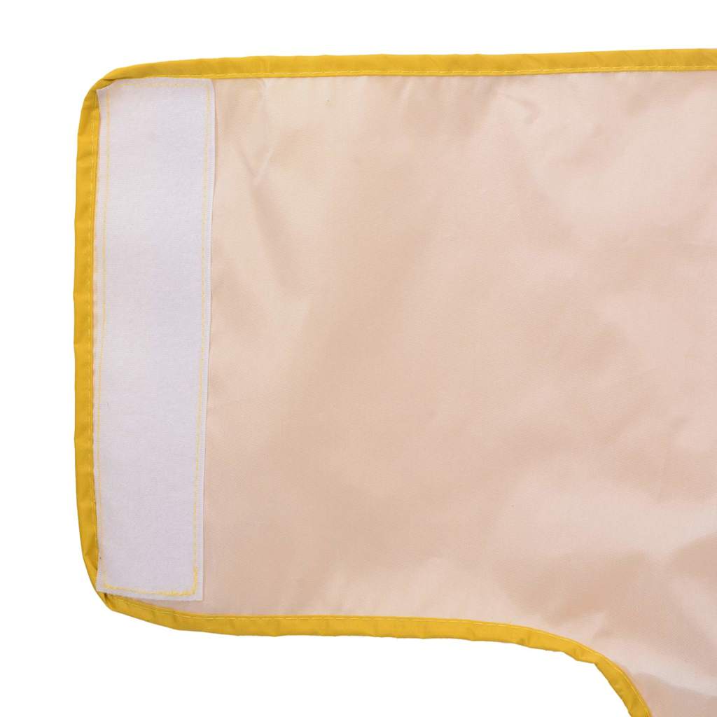 Pláštěnka pro psy s reflexními proužky polyester žlutá XL
