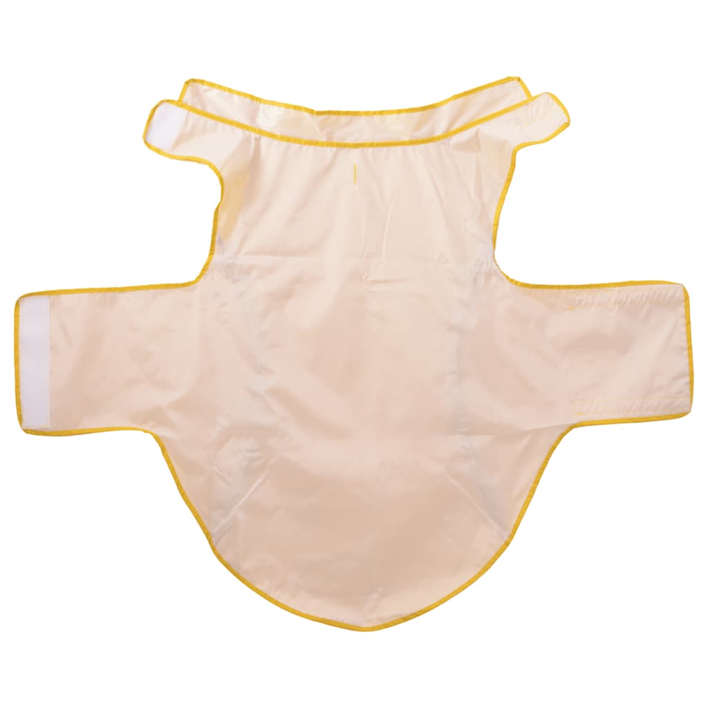 Pláštěnka pro psy s reflexními proužky polyester žlutá 4XL