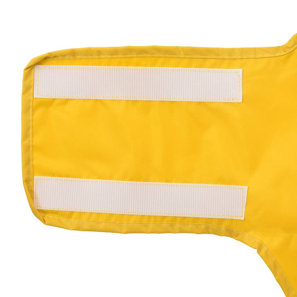 Pláštěnka pro psy s reflexními proužky polyester žlutá 4XL