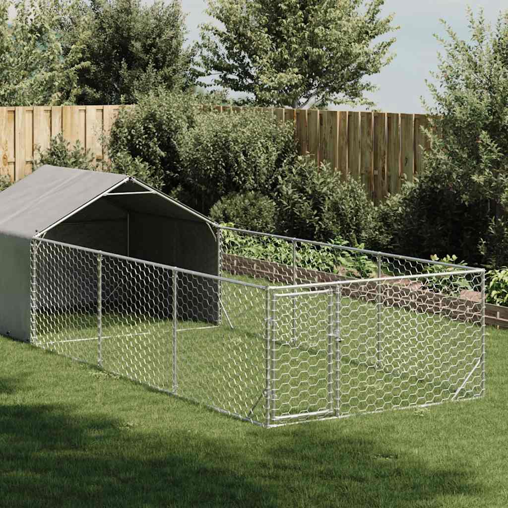 Venkovní psí kotec s výběhem 6x2x1,5 m pozinkovaná ocel