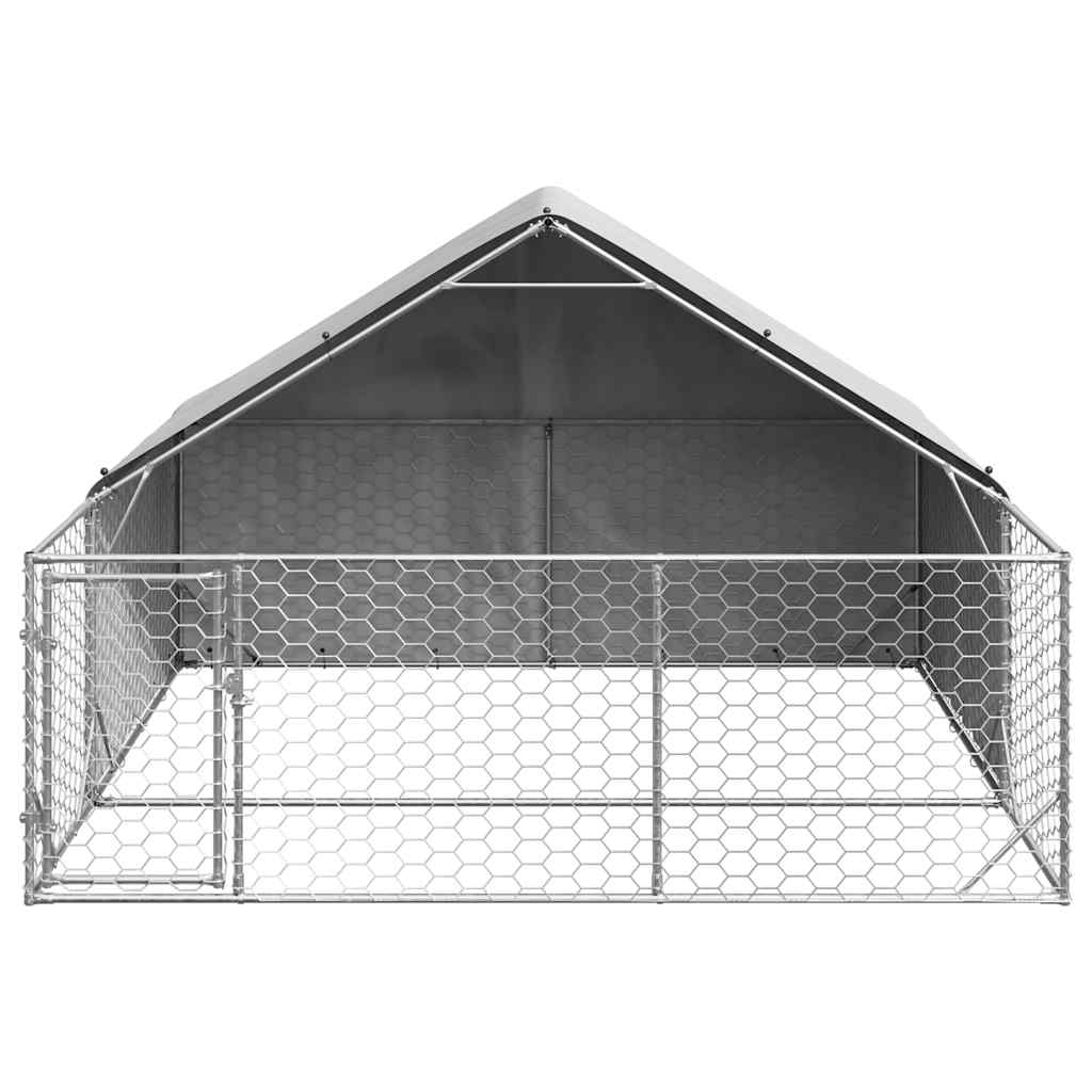 Venkovní psí kotec s výběhem 3x3x1,9 m pozinkovaná ocel