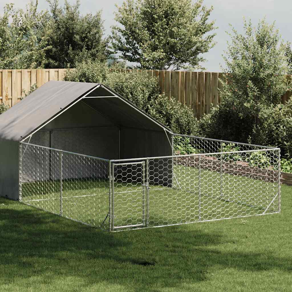 Venkovní psí kotec s výběhem 6x3x1,9 m pozinkovaná ocel