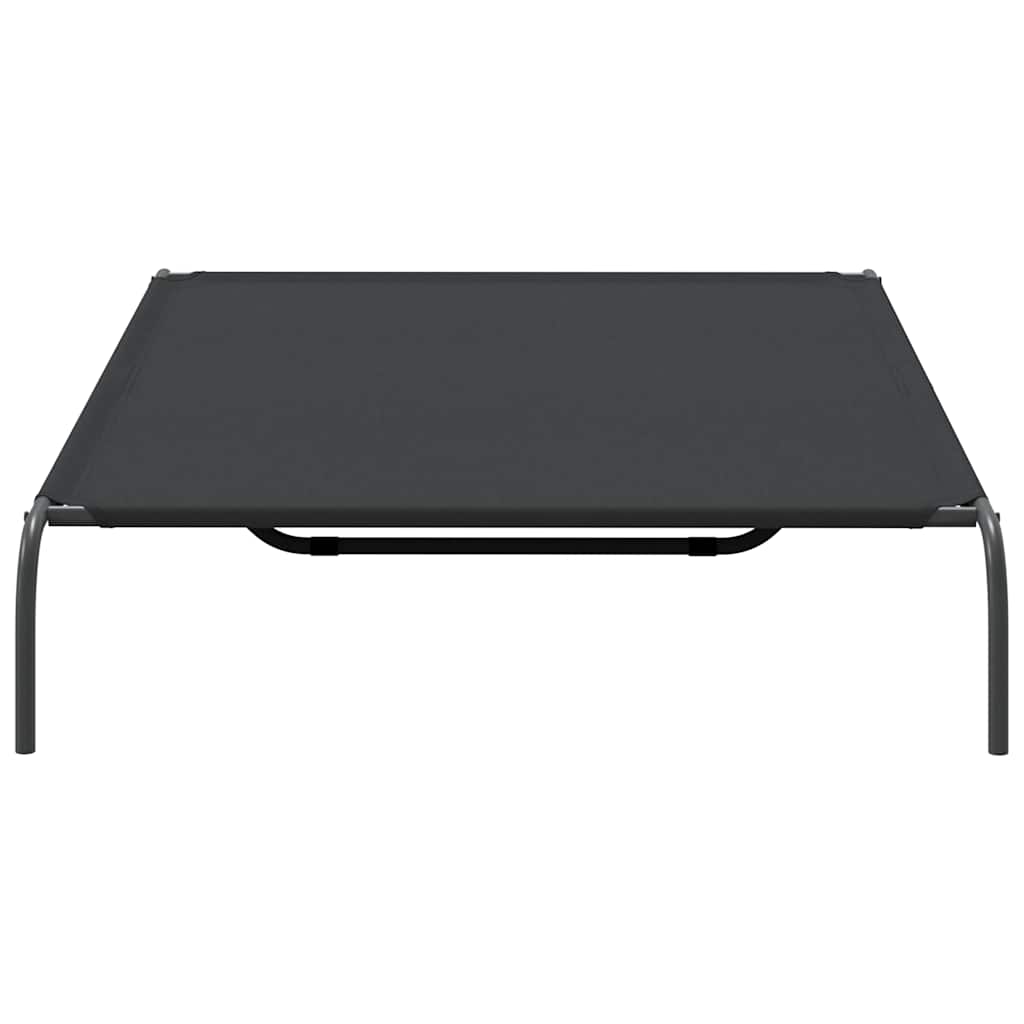 vyvýšený pelíšek pro psy  černý 150x90x20cm Oxford Fabric a ocel