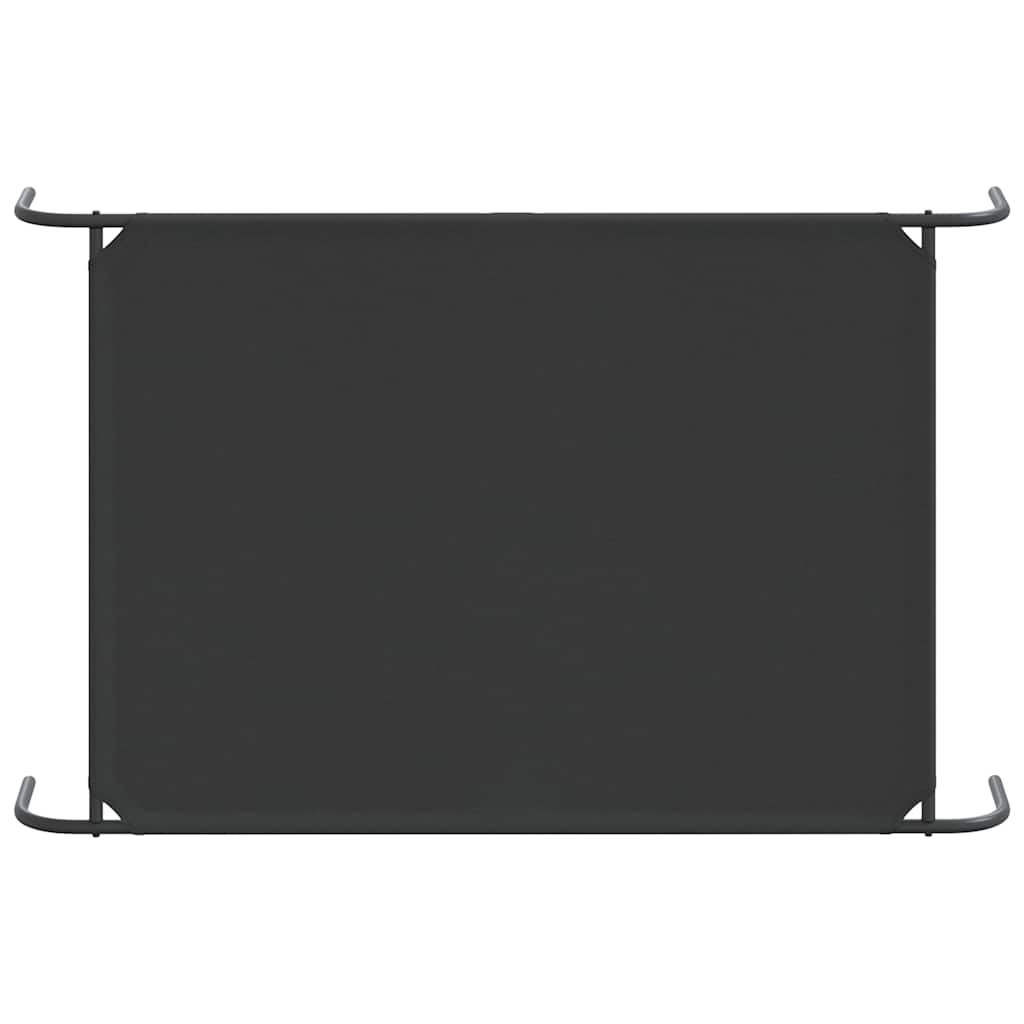vyvýšený pelíšek pro psy  černý 150x90x20cm Oxford Fabric a ocel