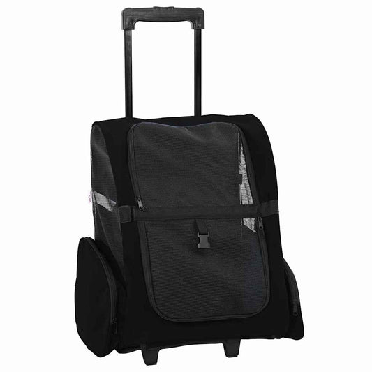 Vozík pro domácí mazlíčky 3 v 1 Design Černý 48 x 32 x (57-106) cm Oxfordská látka