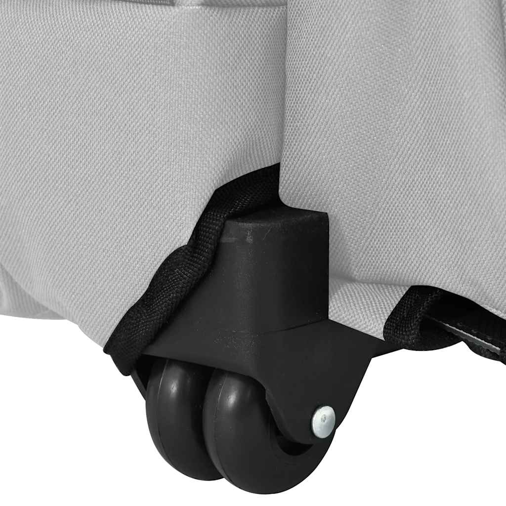 Vozík pro domácí mazlíčky 3 v 1 šedý 48 x 32 x (57-106) cm oxfordská látka