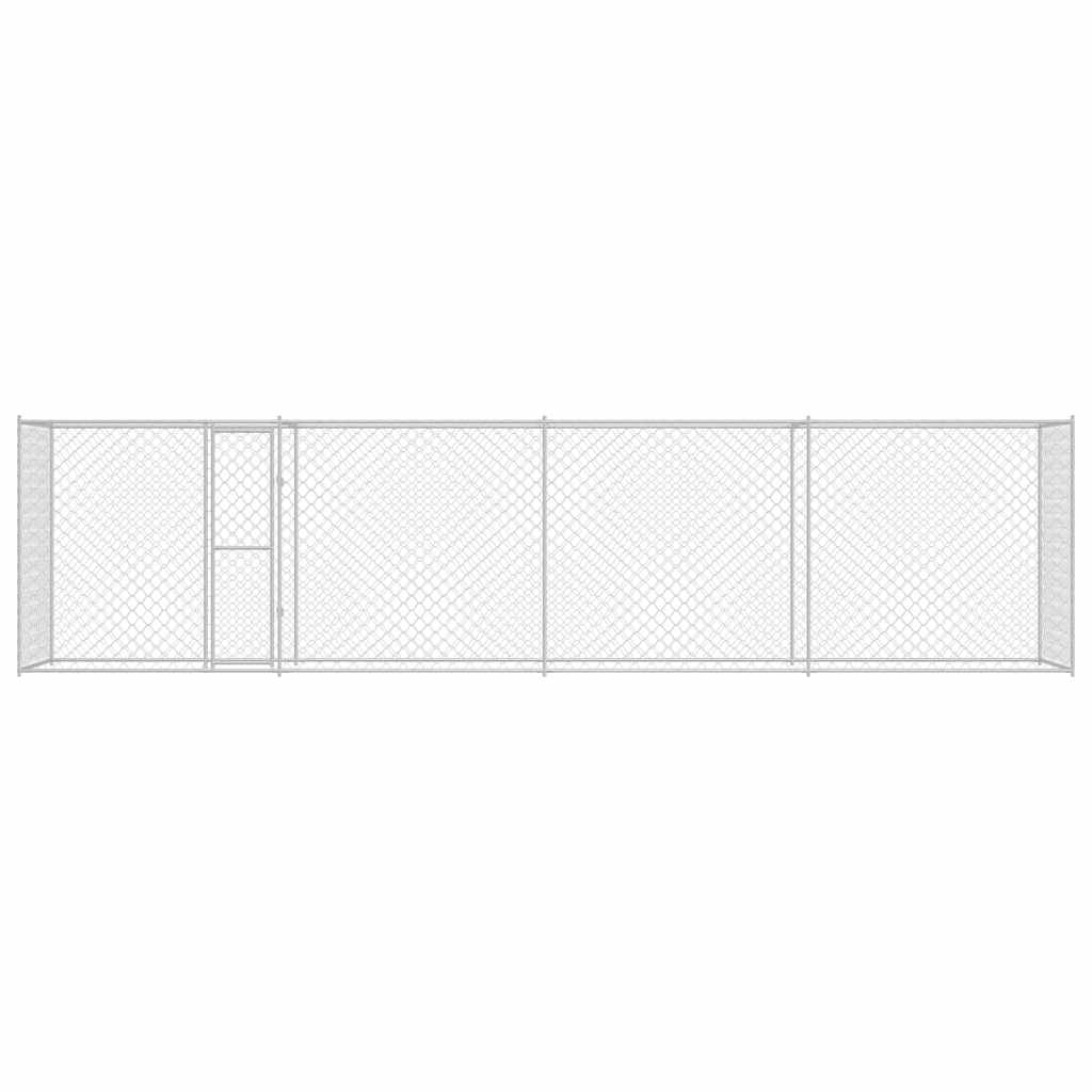 Klec pro psa Stříbrná 800 x 200 x 200 cm Pozinkovaná ocel