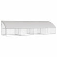 Načíst obrázek do prohlížeče galerie, Psí kennel 4 pcs Stříbrná 8 x 2 x 2 m Pozinkovaná ocel
