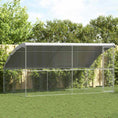 Načíst obrázek do prohlížeče galerie, Psí kennel 2 pcs Stříbrná 4 x 2 x 2 m Pozinkovaná ocel
