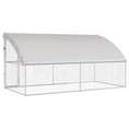 Načíst obrázek do prohlížeče galerie, Psí kennel 2 pcs Stříbrná 4 x 2 x 2 m Pozinkovaná ocel

