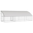 Načíst obrázek do prohlížeče galerie, Psí kennel 3 pcs Stříbrná 6 x 2 x 2 m Pozinkovaná ocel
