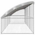 Načíst obrázek do prohlížeče galerie, Psí kennel 4 pcs Stříbrná 8 x 2 x 2 m Pozinkovaná ocel
