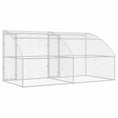 Načíst obrázek do prohlížeče galerie, Psí kennel 2 pcs Stříbrná 4 x 2 x 2 m Pozinkovaná ocel
