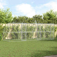 Načíst obrázek do prohlížeče galerie, Psí kennel 3 pcs Stříbrná 6 x 2 x 2 m Pozinkovaná ocel
