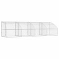 Načíst obrázek do prohlížeče galerie, Psí kennel 4 pcs Stříbrná 8 x 2 x 2 m Pozinkovaná ocel
