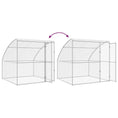 Načíst obrázek do prohlížeče galerie, Psí kennel 3 pcs Stříbrná 6 x 2 x 2 m Pozinkovaná ocel
