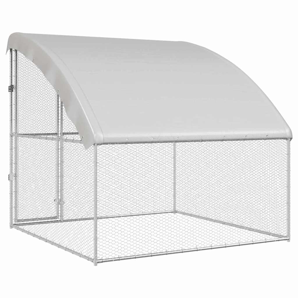 Klec na kuřata Stříbrná 2 x 2 x 2 m Pozinkovaná ocel