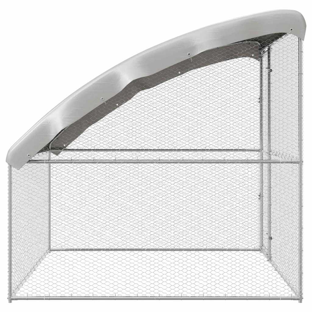 Klec na kuřata Stříbrná 2 x 2 x 2 m Pozinkovaná ocel