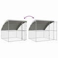 Načíst obrázek do prohlížeče galerie, Psí kennel s úložištěm Stříbrná 2 x 2 x 2 m Pozinkovaná ocel
