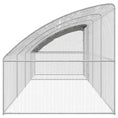 Načíst obrázek do prohlížeče galerie, Klec na kuřata 4 pcs Stříbrná 800 x 200 x 200 cm Ocel a PE
